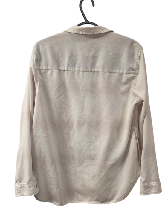 Jachs Girlfriend Cream Plaid Flannel Snap Button Front Shirt Size M - Picture 5 of 5